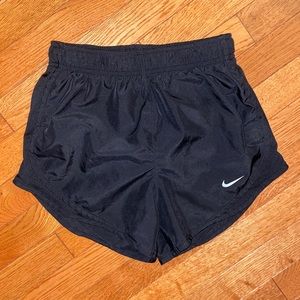 Black Nike running shorts